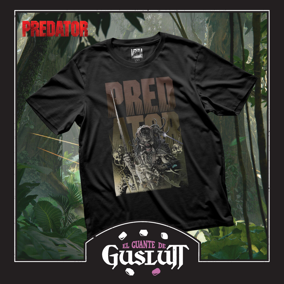 Playera Predator Portada Cómic Variante Predator: Hunters II Negra