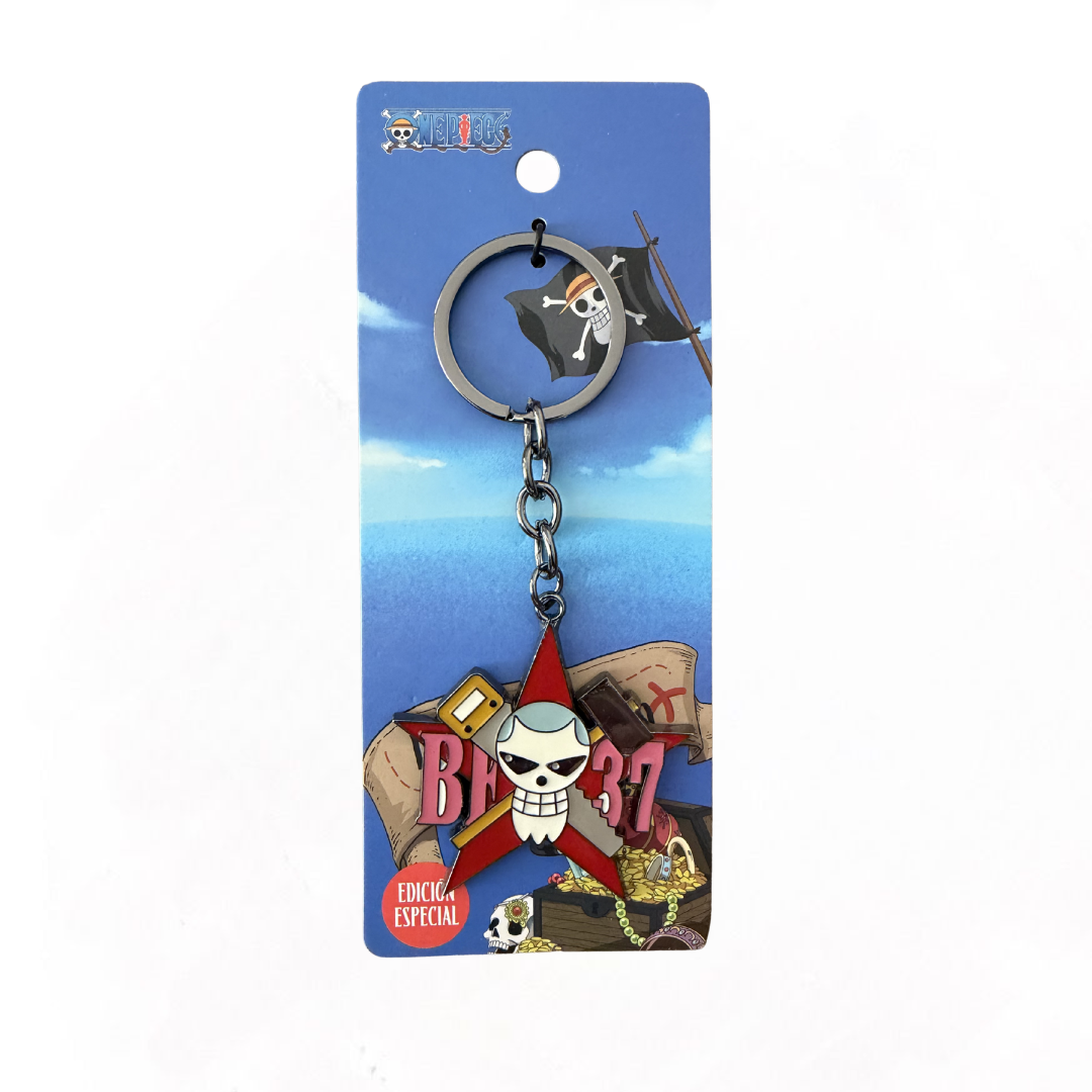 Llavero One Piece Franky Metálico Edición Limitada
