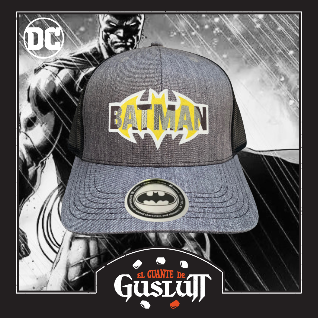 Gorra DC Comics Batman Gris/Negra Tipo Trucker Premium