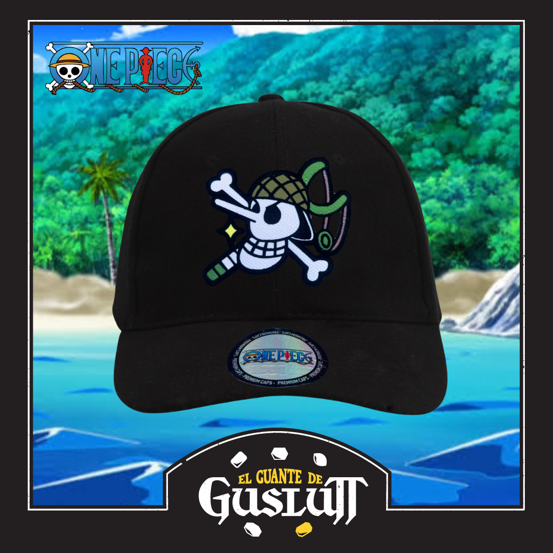 Gorra One Piece Bandera Usopp Negra