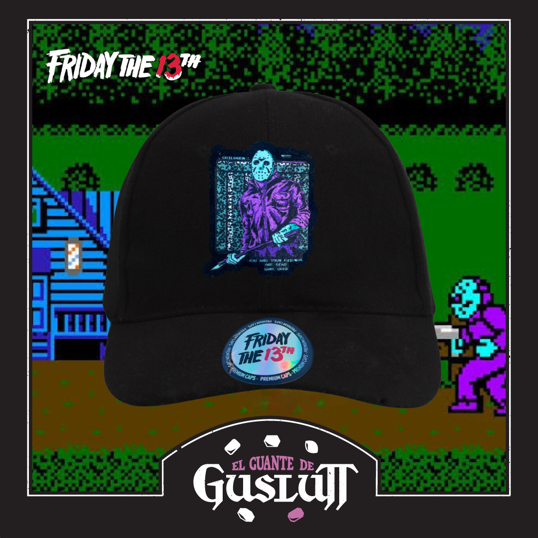 Gorra Friday the 13th Videojuego NES Game Over Negra