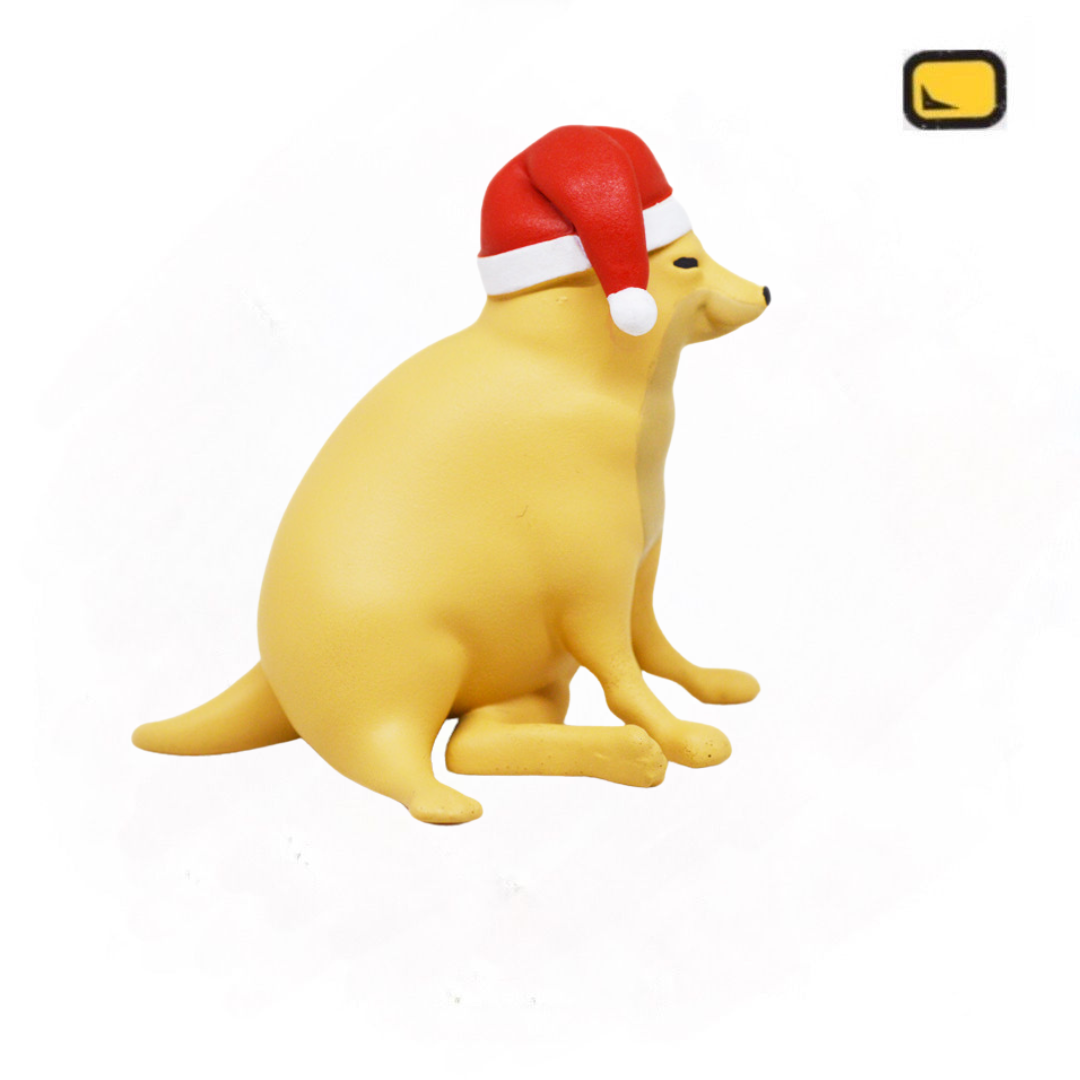 Figura Cheems Santa Claus