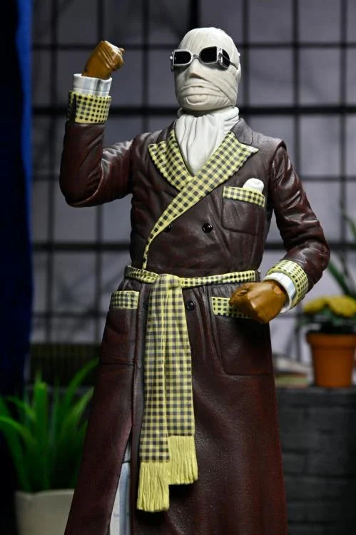 Figura NECA Universal Monsters The Invisible Man (Kemp House) Versión Ultimate
