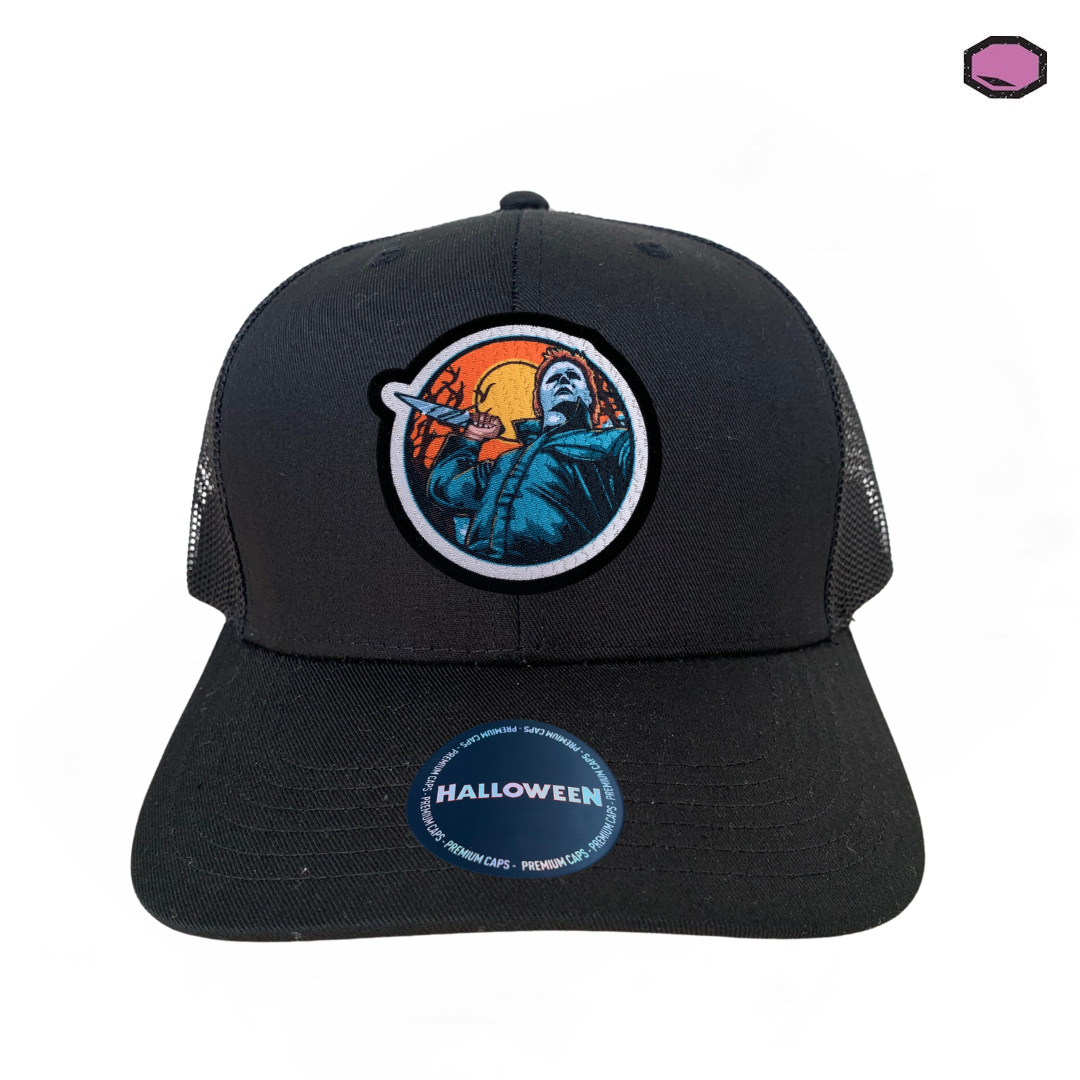 Gorra Halloween Michael Myers Negra Tipo Trucker Premium