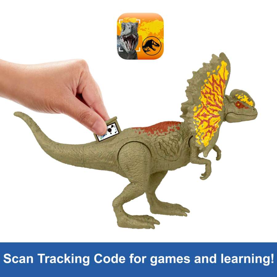 Figura Jurassic World Dilophosaurus con Sonido