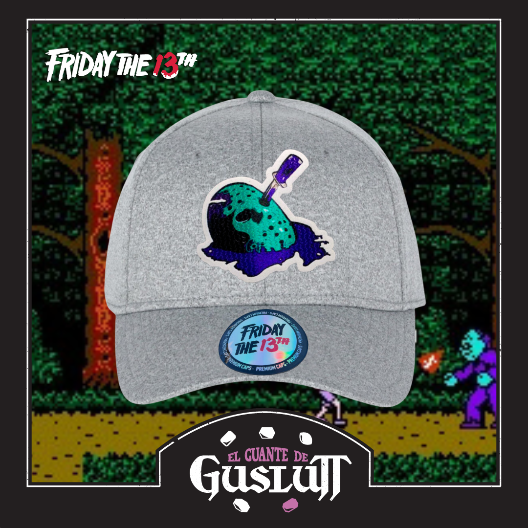 Gorra Friday the 13th NES Videogame Gris Jaspe