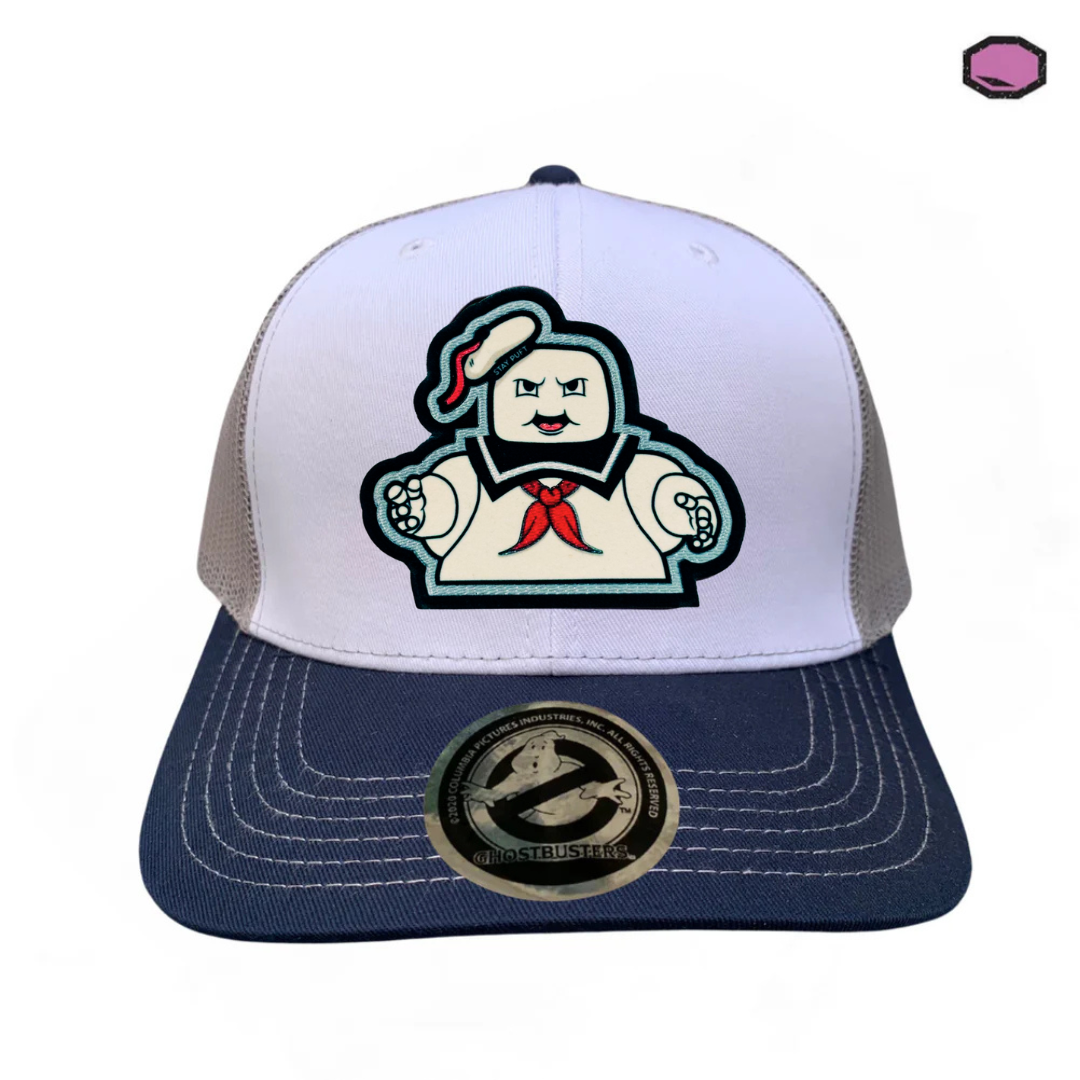 Gorra Los Cazafantasmas Stay Puft Tricolor Tipo Trucker Premium