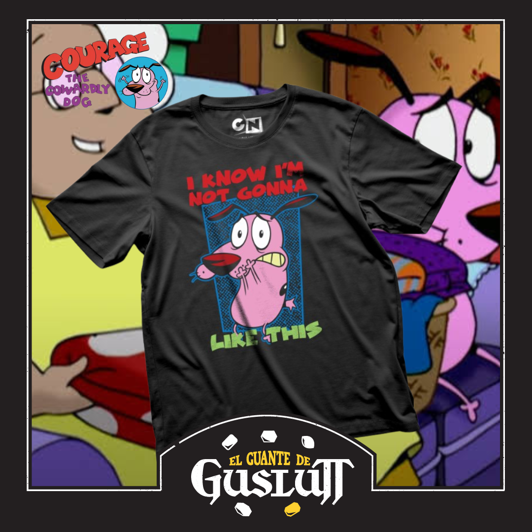 Playera Cartoon Network Coraje el perro Cobarde Negra – El Guante
