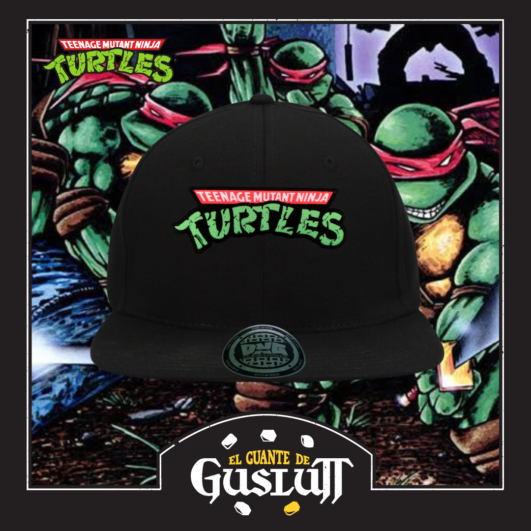 Gorra Tortugas Ninja TMNT Logo Snapback Negra