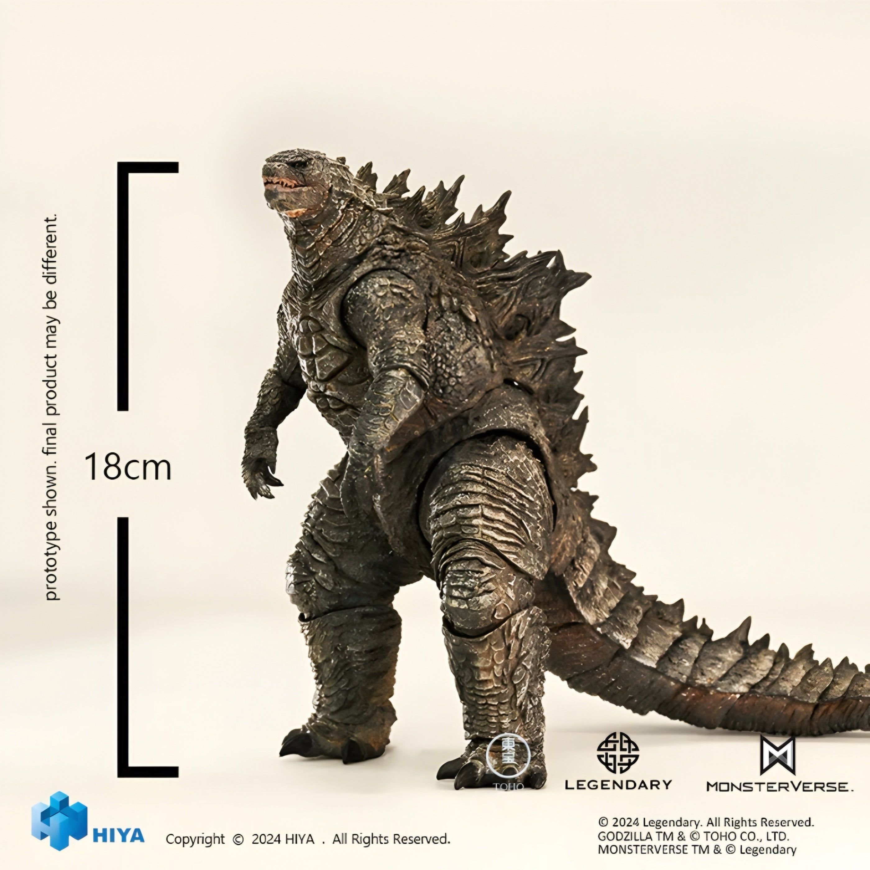 Figura Hiya Toys Godzilla vs Kong The New Empire Godzilla Versión 2024 Escala 1/10
