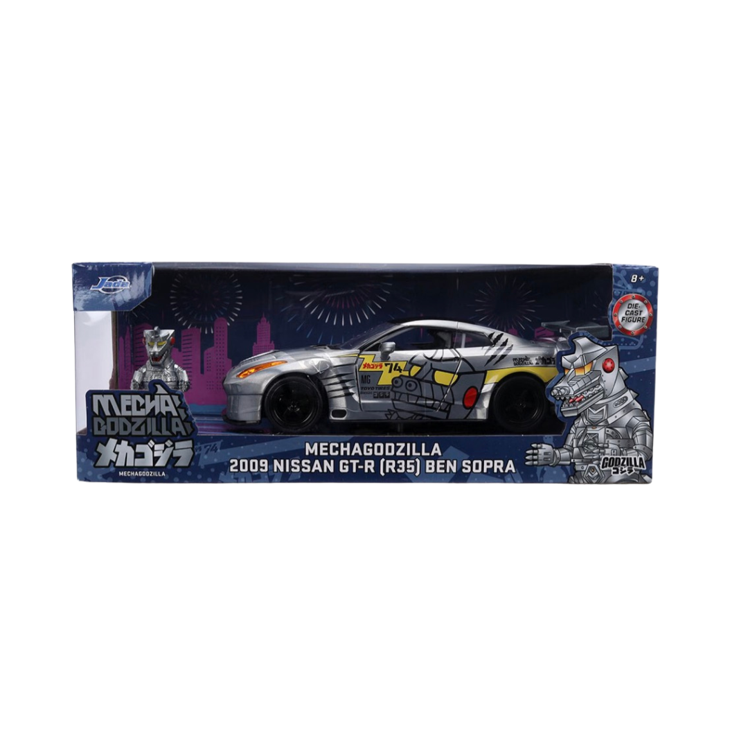 Vehículo Jada Toys Godzilla (Mechagodzilla Nissan GT-R 2009) Escala 1:24
