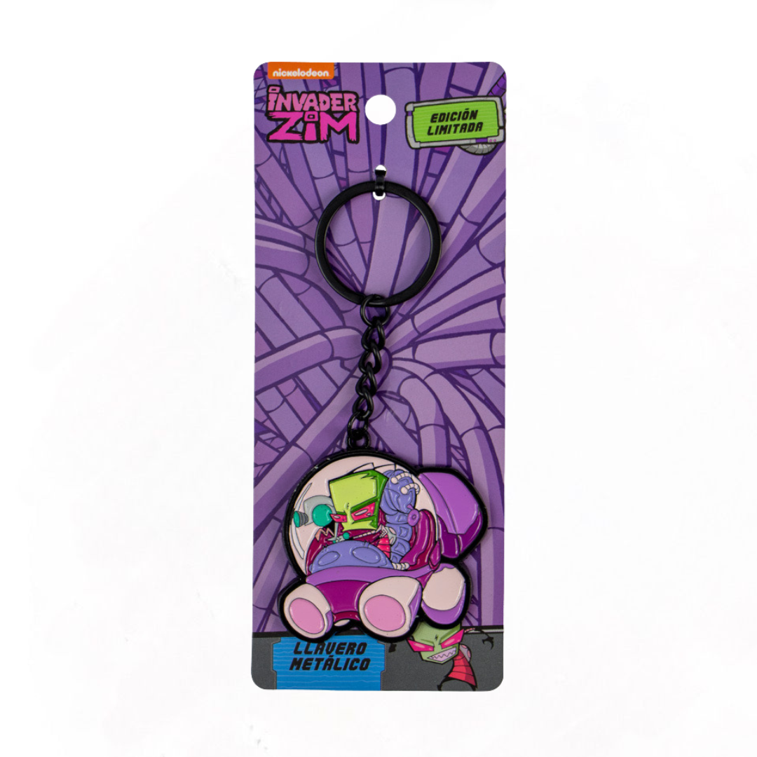 Llavero Nickelodeon Invader Zim Metálico Edición Limitada