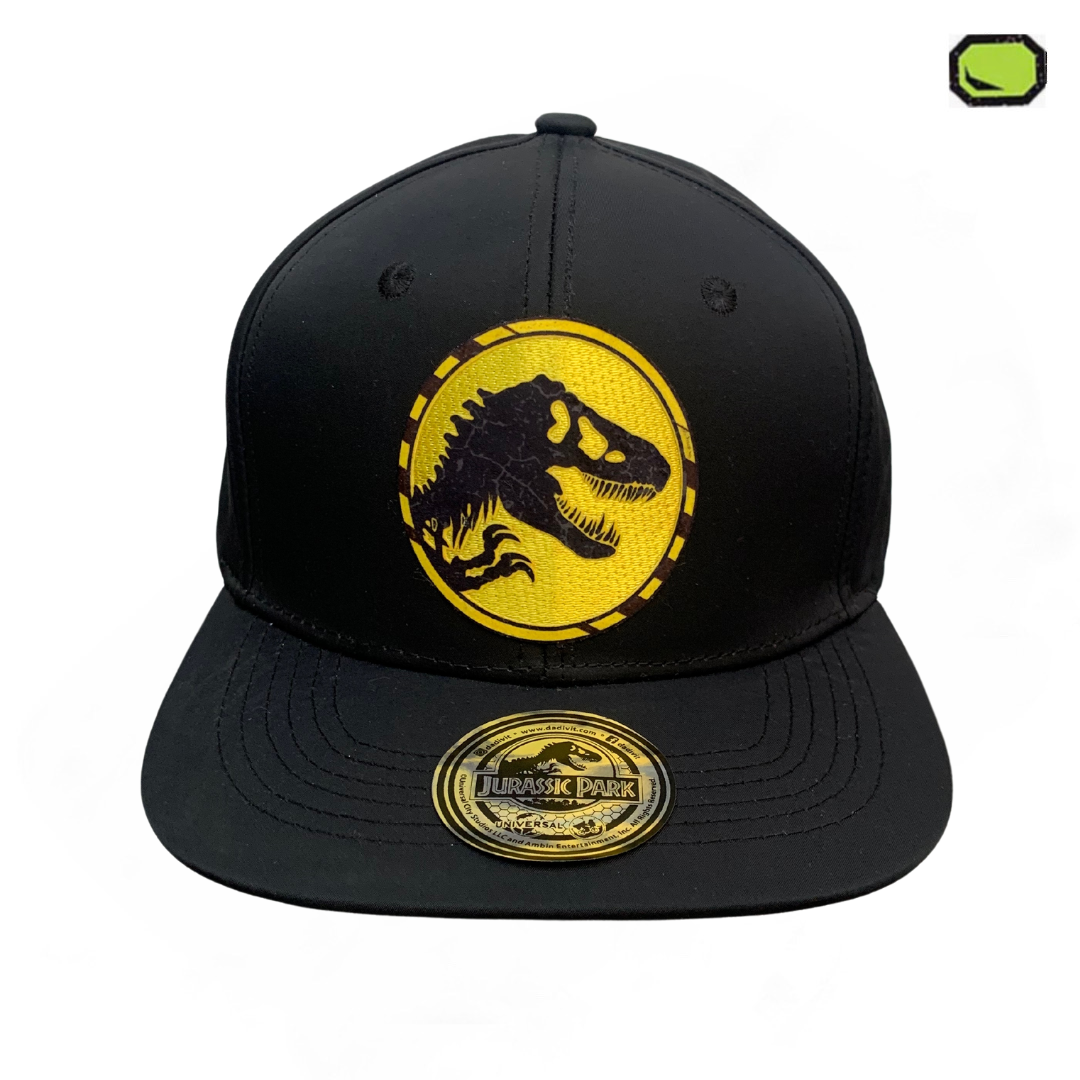 Gorra Jurassic World T-Rex Logo Snapback Negra