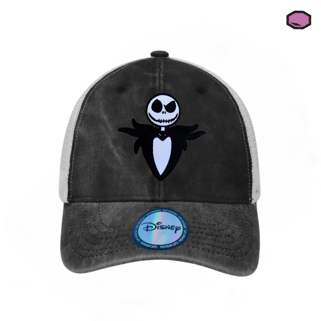 Gorra The Nightmare Before Christmas “Jack Skellington” Gris-Blanca Trucker