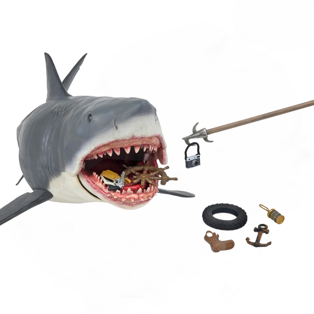 Set de Figura y Accesorios NECA The Game of Jaws Edición 50 Aniversario