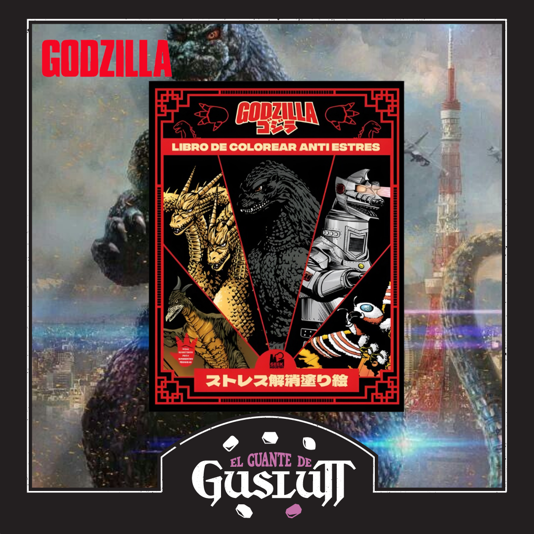 Libro Mandala para colorear Godzilla