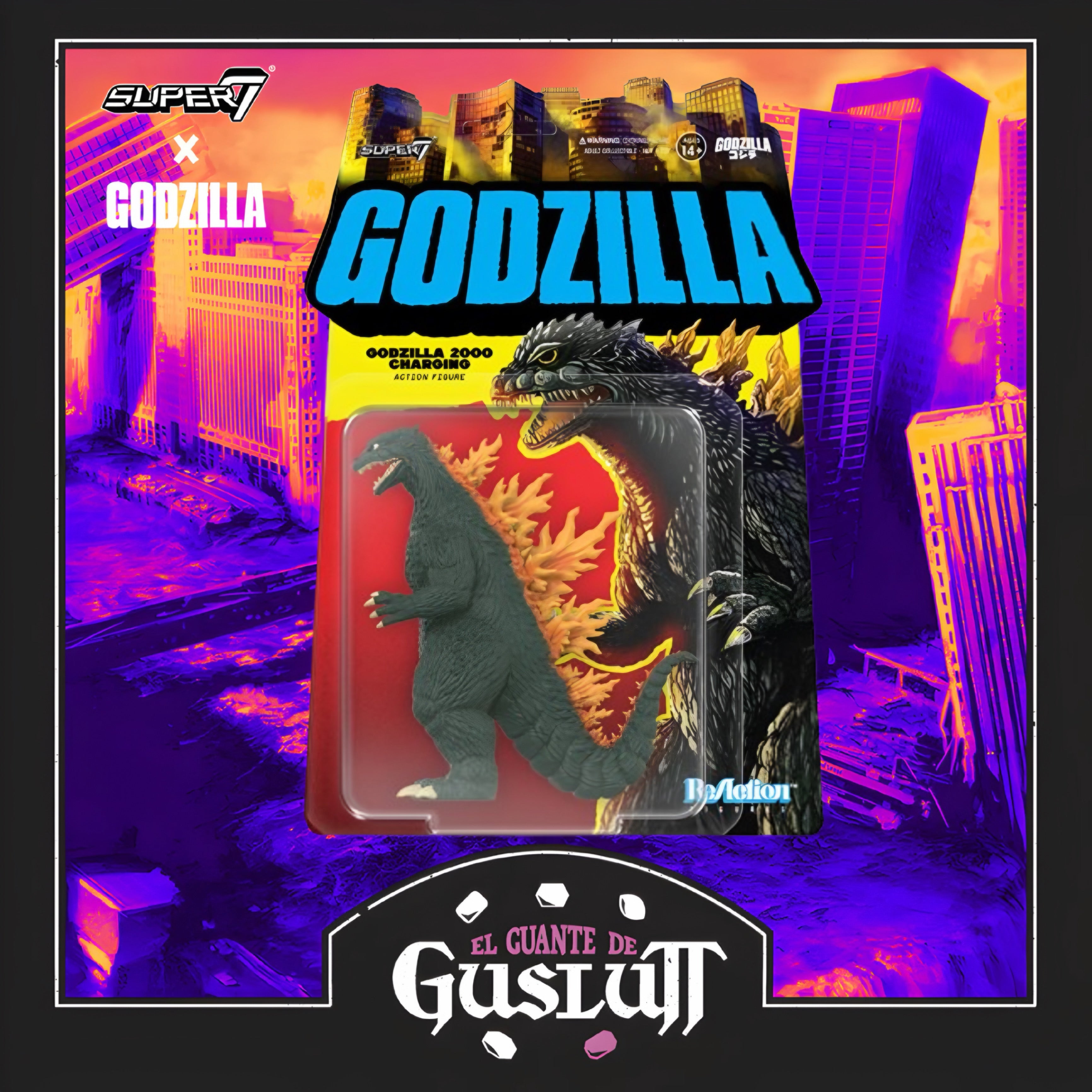 Figura Super 7 Godzilla 2000 (Charging) Escala 1/18