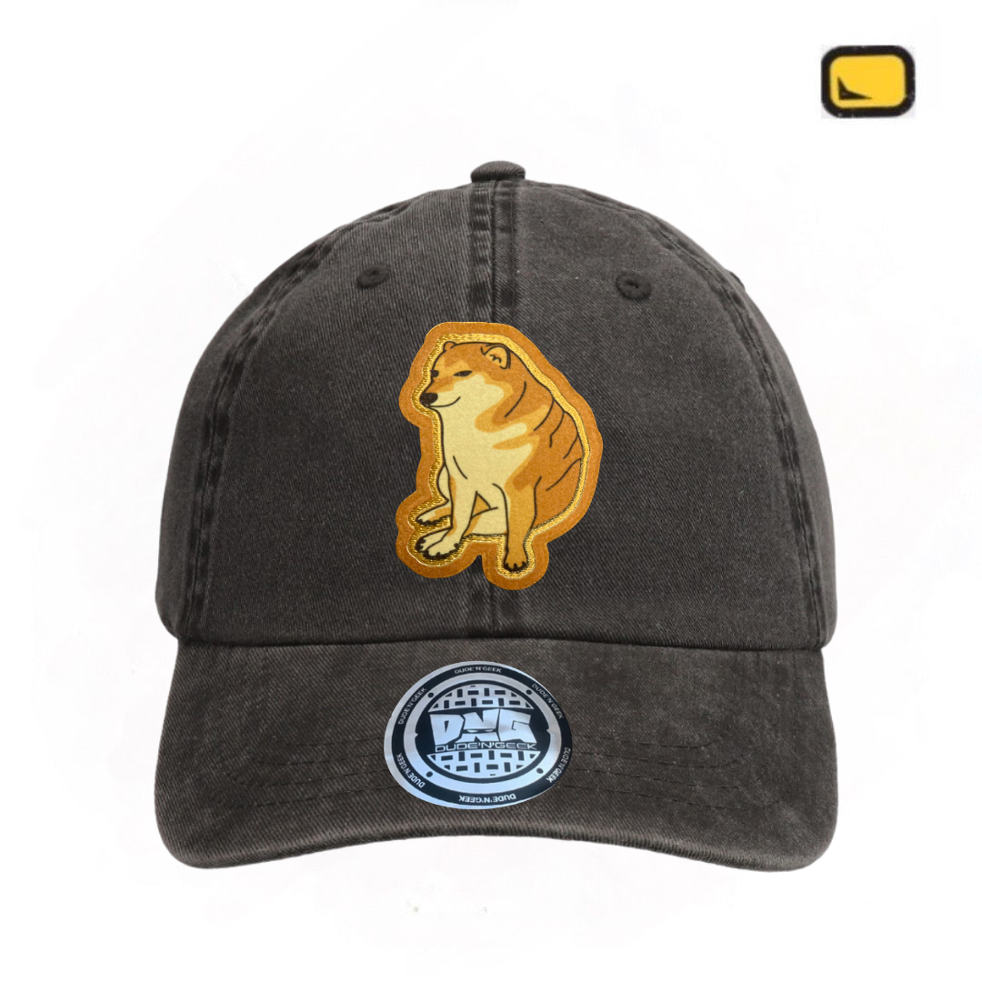 Gorra Cheems Gris Tipo Deslavada