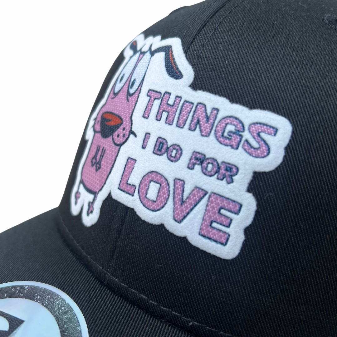 Gorra Cartoon Network Coraje el perro Cobarde Things I Do For Love Negra