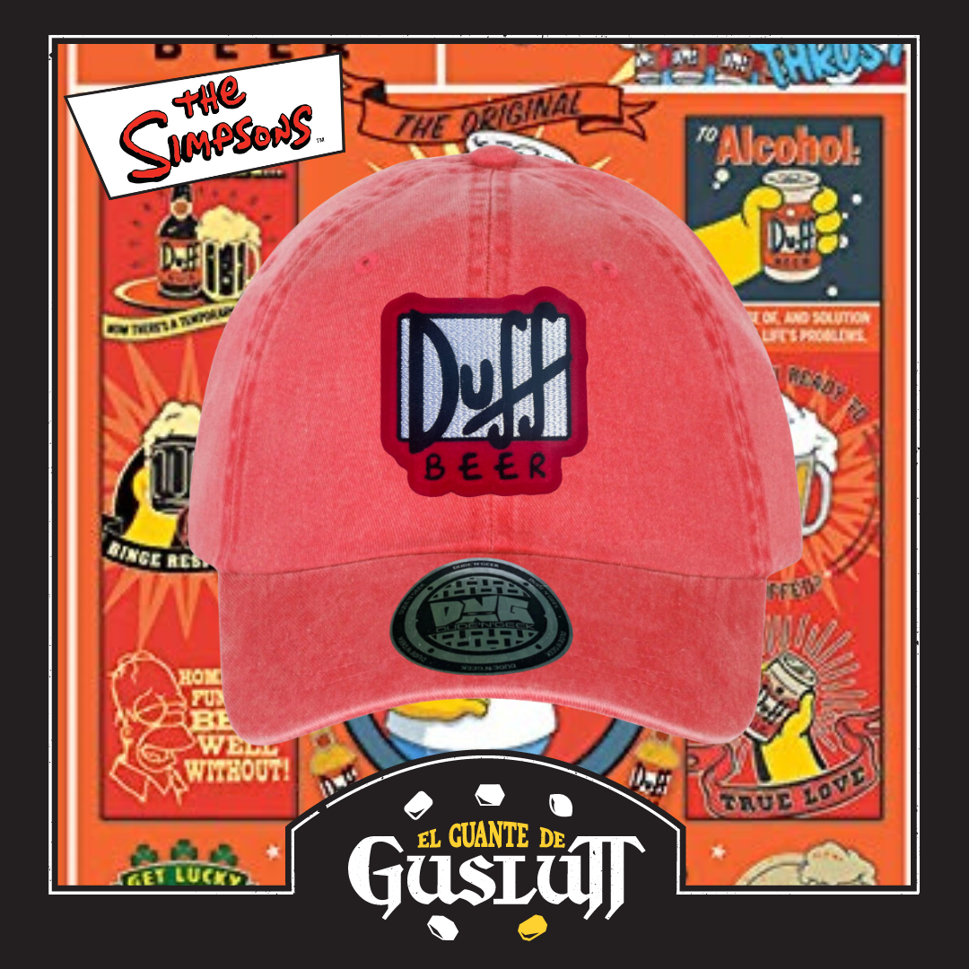 Gorra The Simpsons “Duff Beer” Roja Vintage