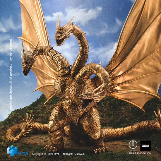 Figura Hiya Toys Godzilla vs King Ghidorah Versión 1991 Escala 1/10