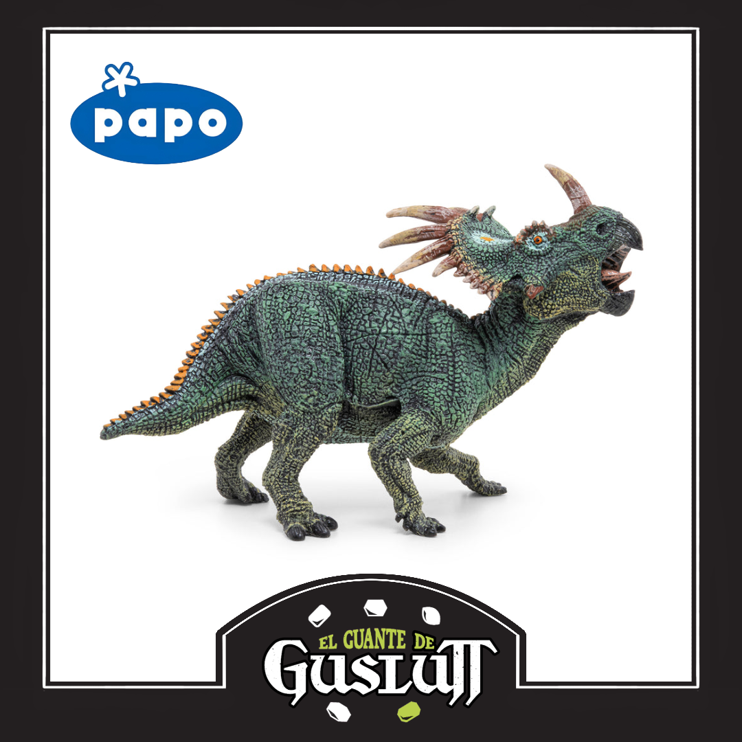 Figura Papo Styracosaurus Versión Verde
