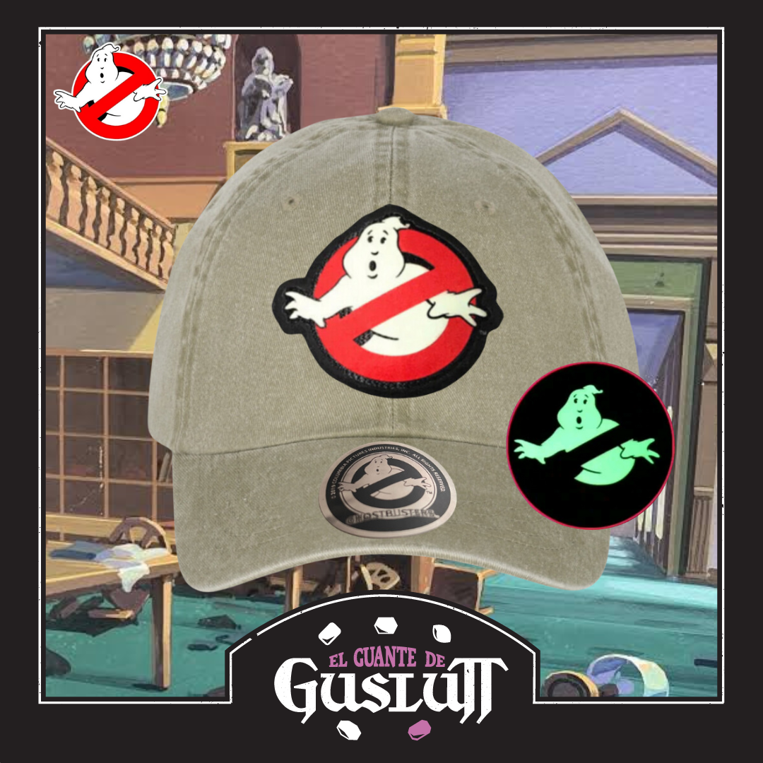 Gorra Los Cazafantasmas Logo Clásico con efecto de brillo en la oscuridad Beige Tipo Deslavada