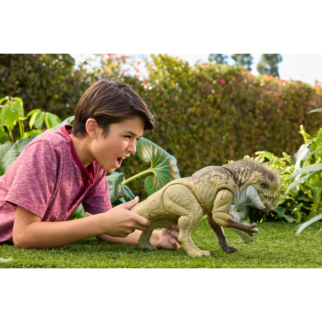 Figura Jurassic World Rebirth Distortus Rex con Acción de Batalla y Sonido