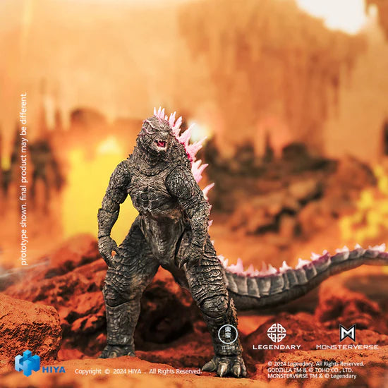 Figura Hiya Toys Godzilla X Kong The New Empire Evolved Godzilla Versión 2024 Escala 1/10