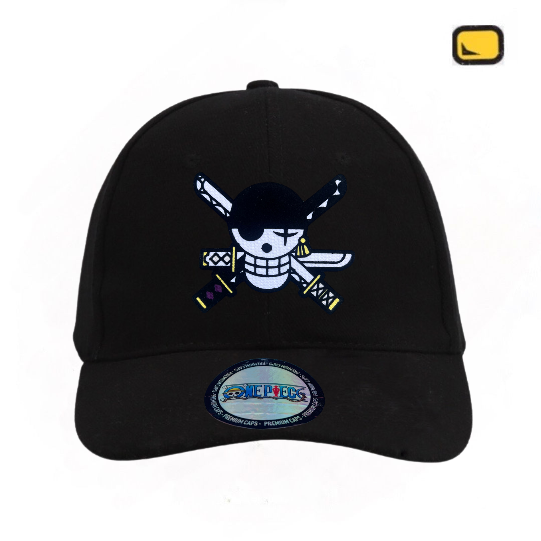 Gorra One Piece Bandera Roronoa Zoro Negra