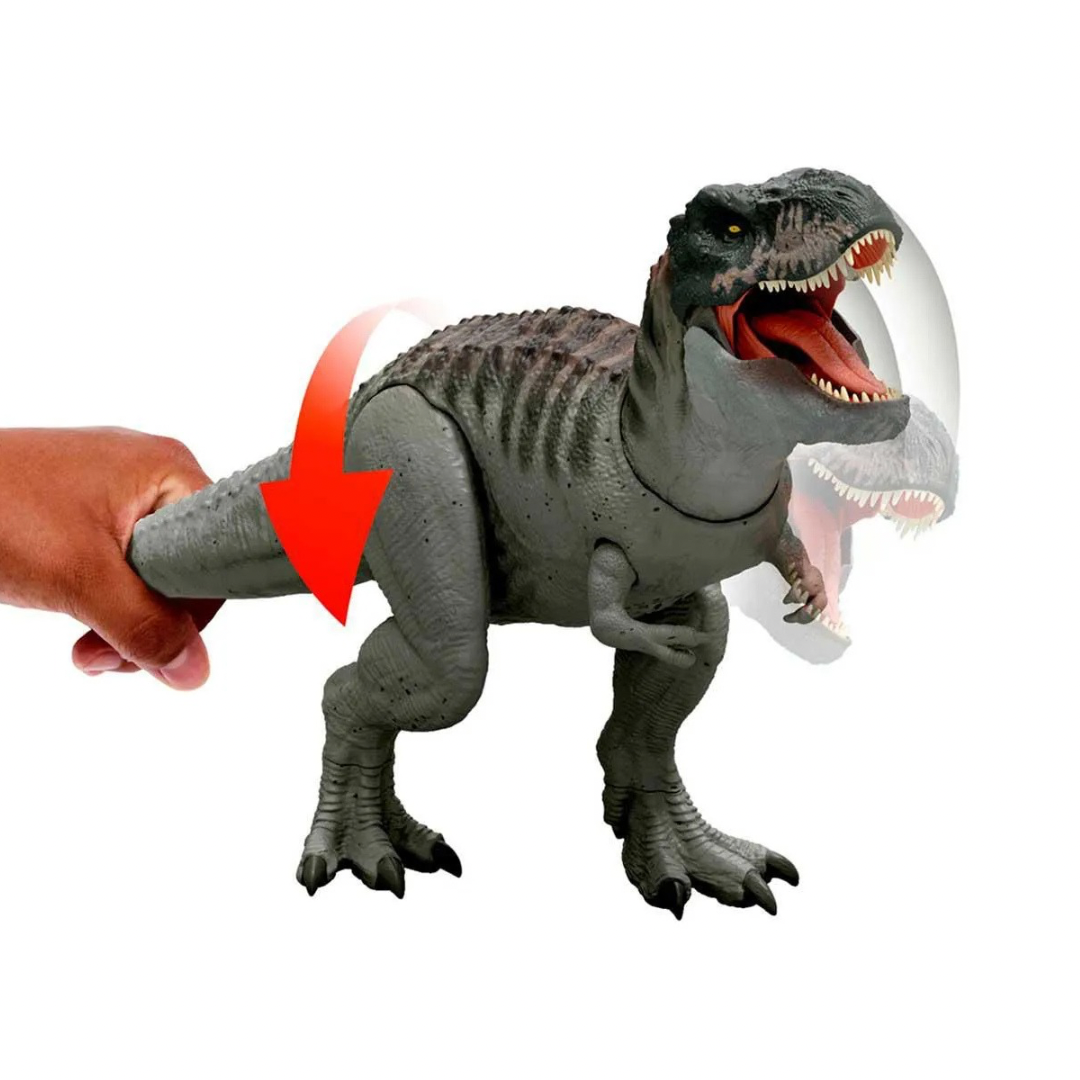 Figura Jurassic World Rebirth Tyrannosaurus Rex con Acción de Batalla y Sonido