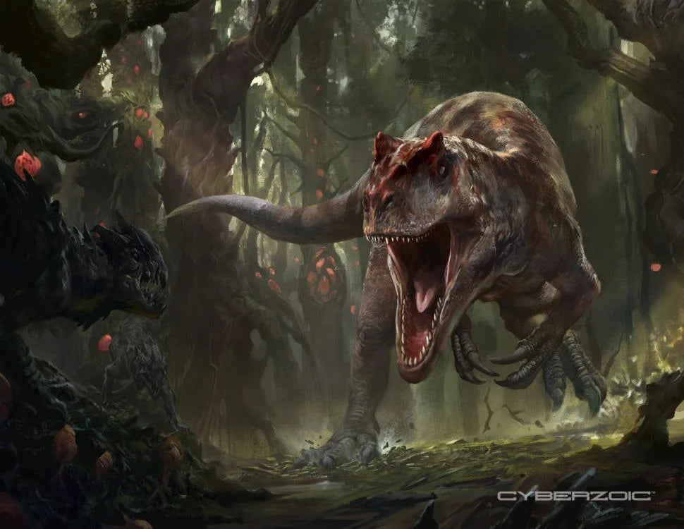 Figura Cyberzoic Allosaurus Jimmadseni Escala 1/18