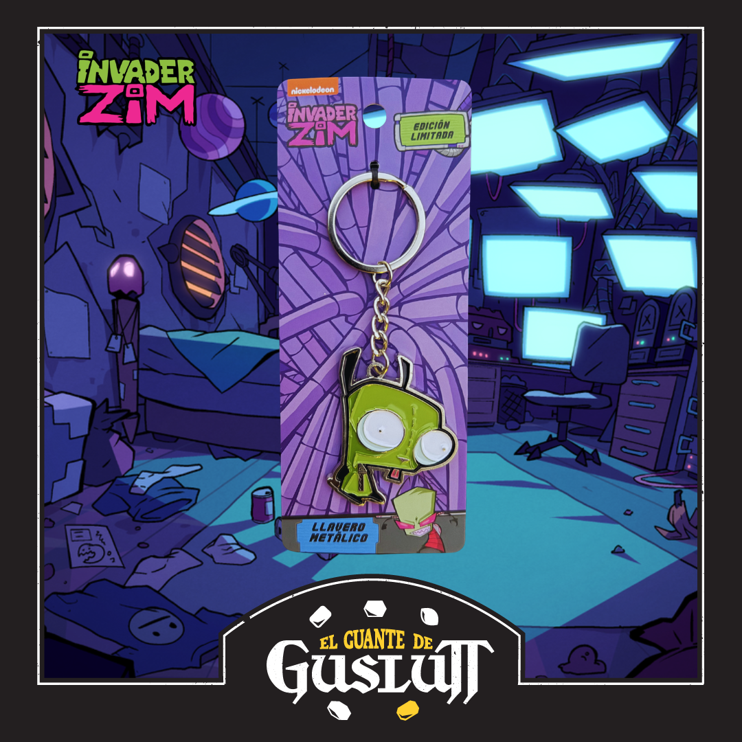 Llavero Nickelodeon Invasor Zim G.I.R. Dog Suit Metálico Edición Limitada