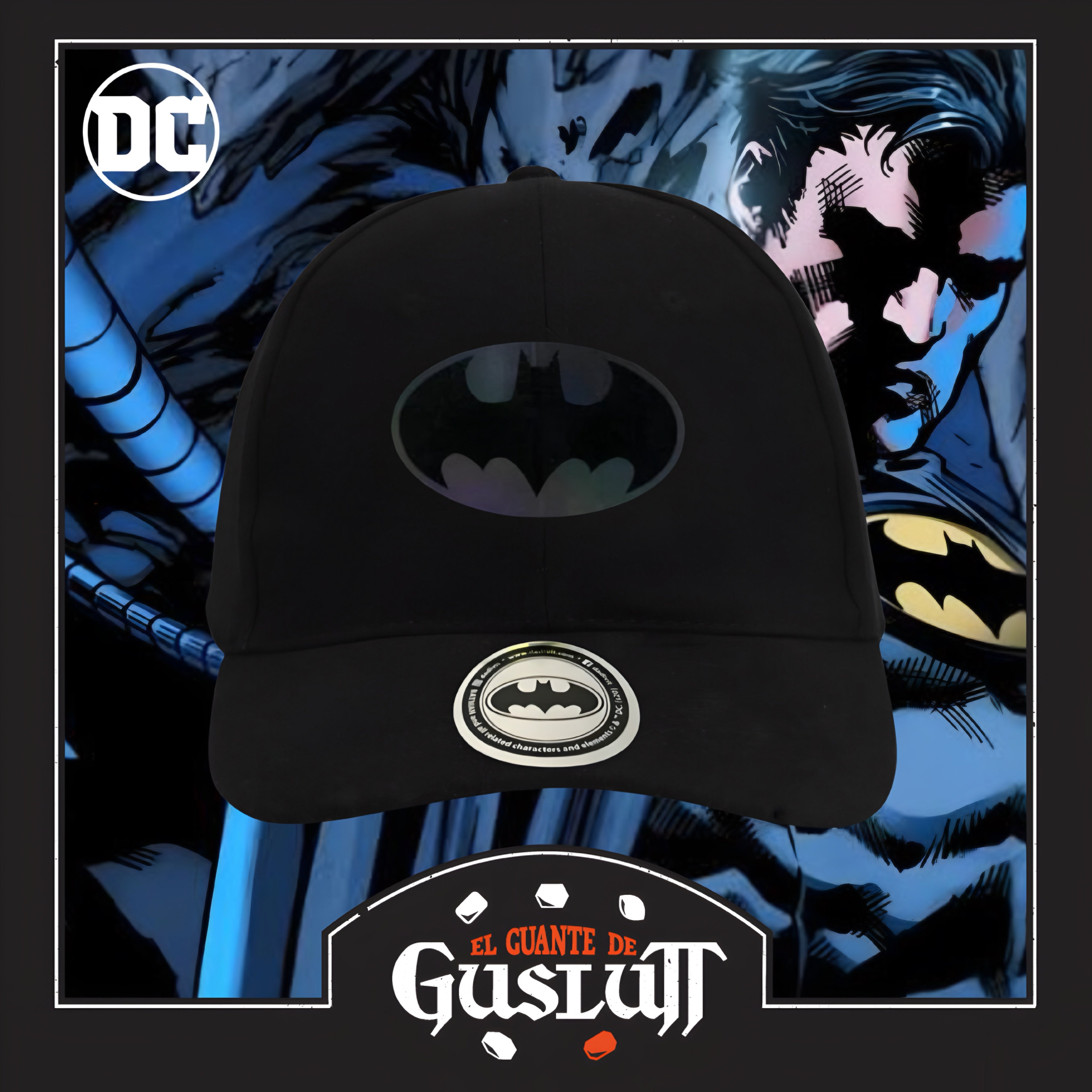 Gorra DC Comics Batman Logo Iridiscente Negra