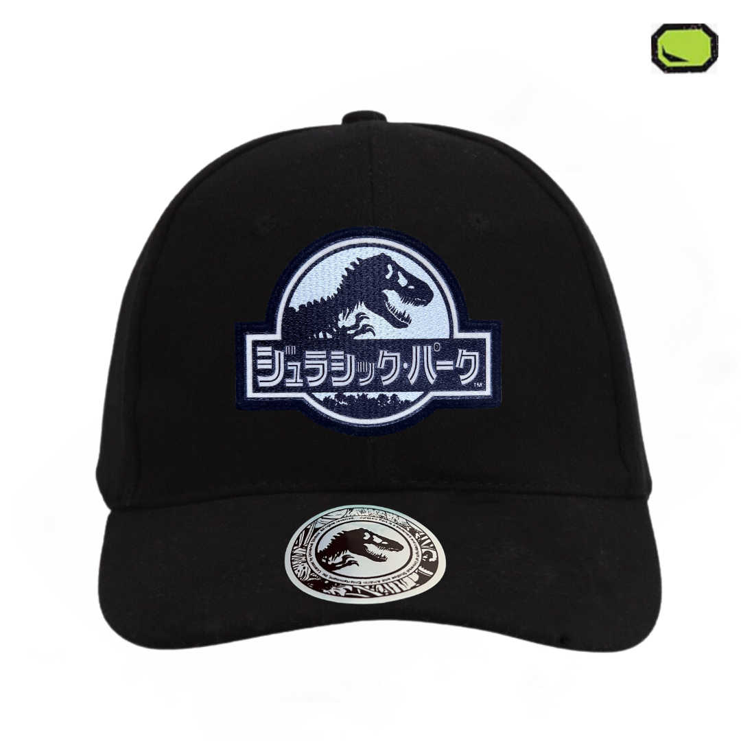 Gorra Jurassic Park Logo Japonés Negra