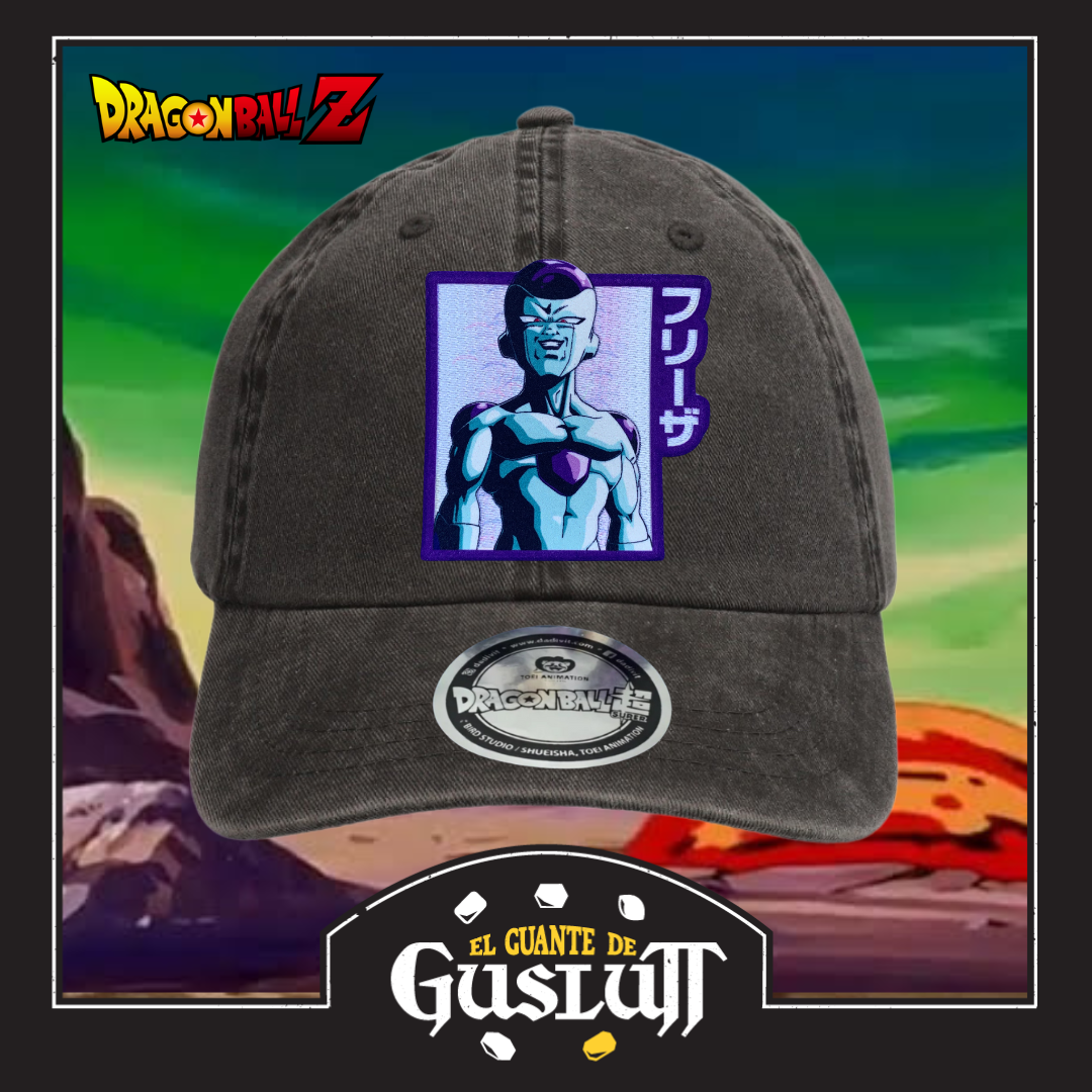 Gorra Dragon Ball Z Freezer Gris Tipo Deslavada