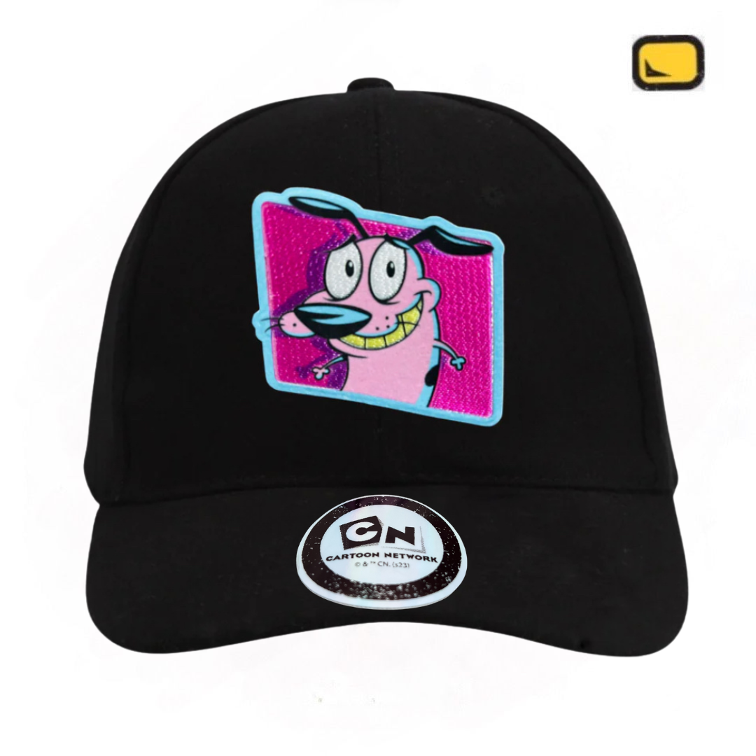 Gorra Cartoon Network Coraje el perro Cobarde Sonriendo Negra