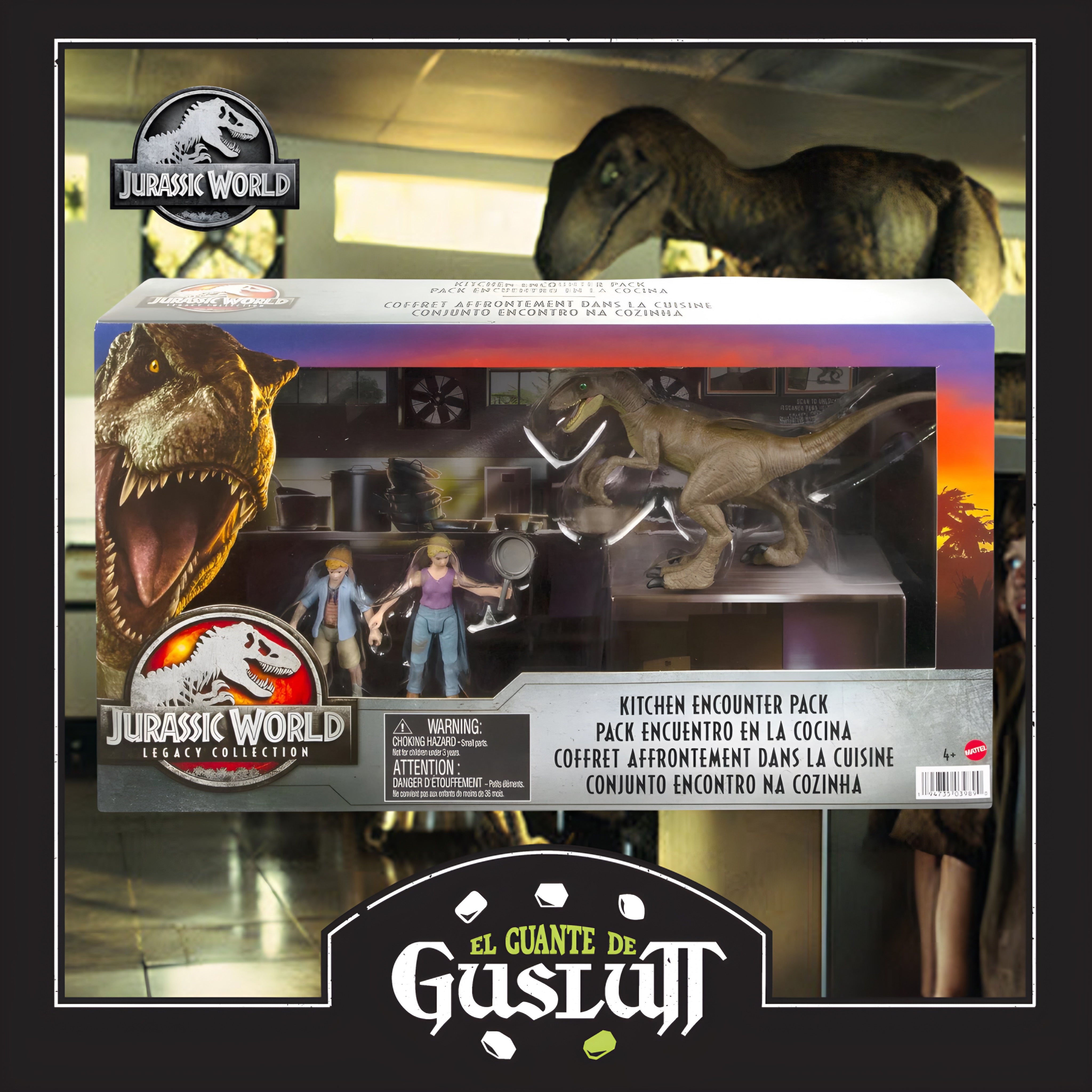 Set de Figuras Jurassic World Legacy Collection Encuentro en la cocina Pack Exclusivo