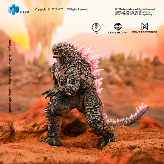 Figura Hiya Toys Godzilla X Kong The New Empire Evolved Godzilla Versión 2024 Escala 1/10