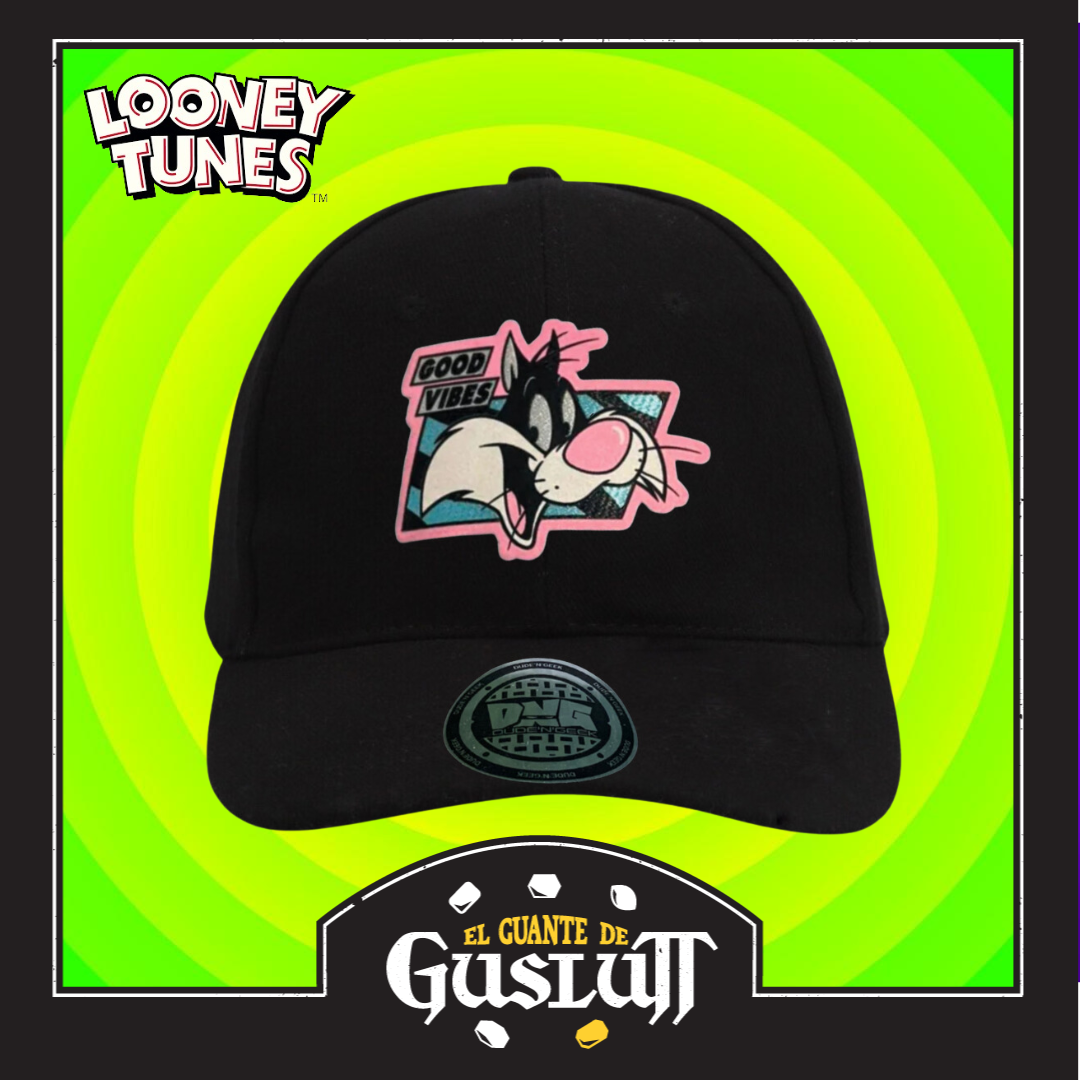 Gorra Looney Tunes “Sylvester Cat Good Vibes” Negra