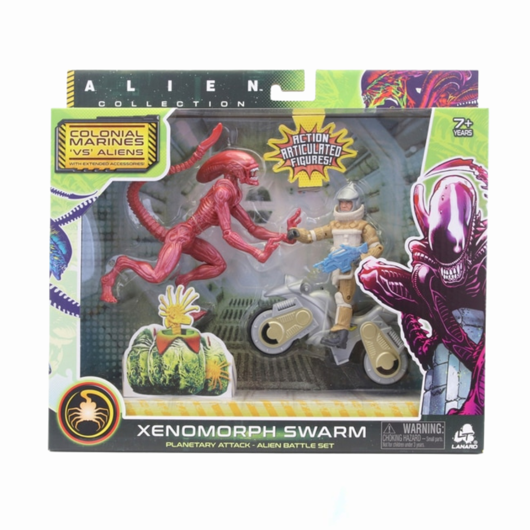 Set de Figuras Aliens Xenomorph Runner vs Weyland-Yutani Commando Exclusivo de Walmart