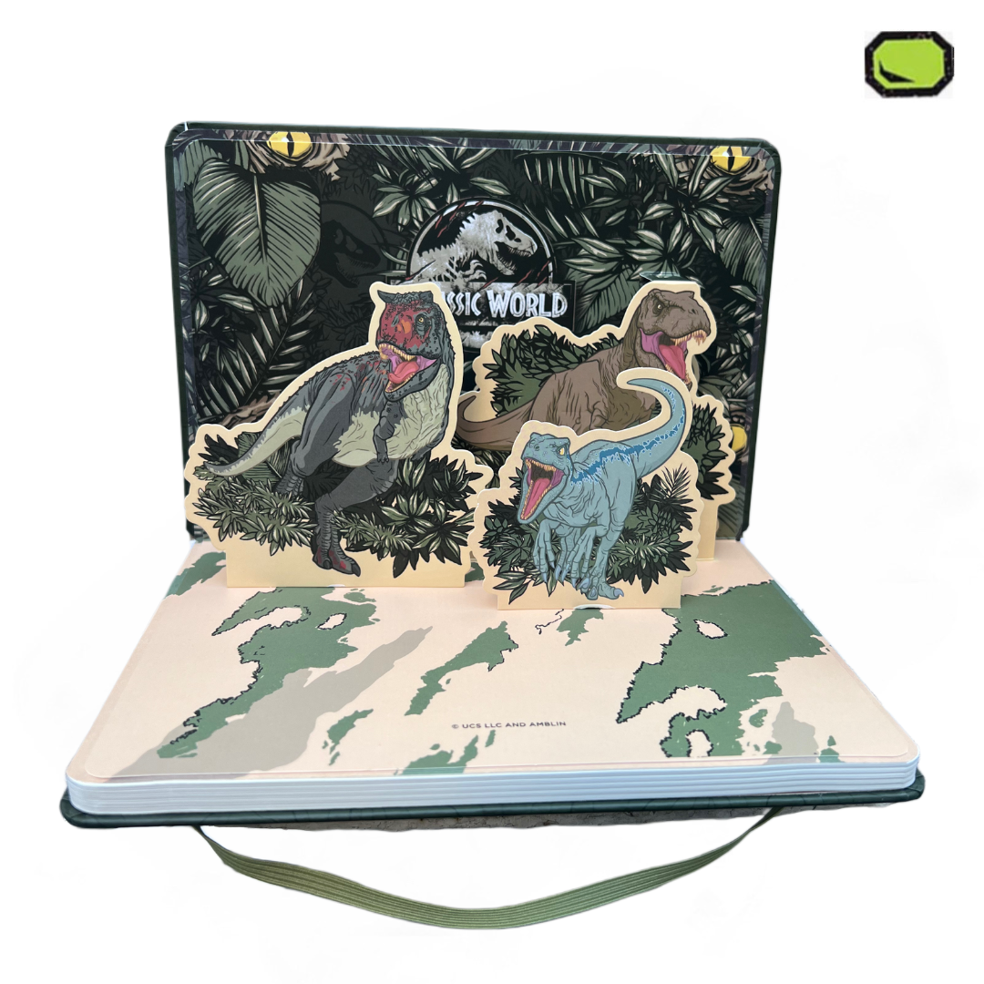 Libreta Jurassic World Pasta Dura de 80 Páginas Membretadas