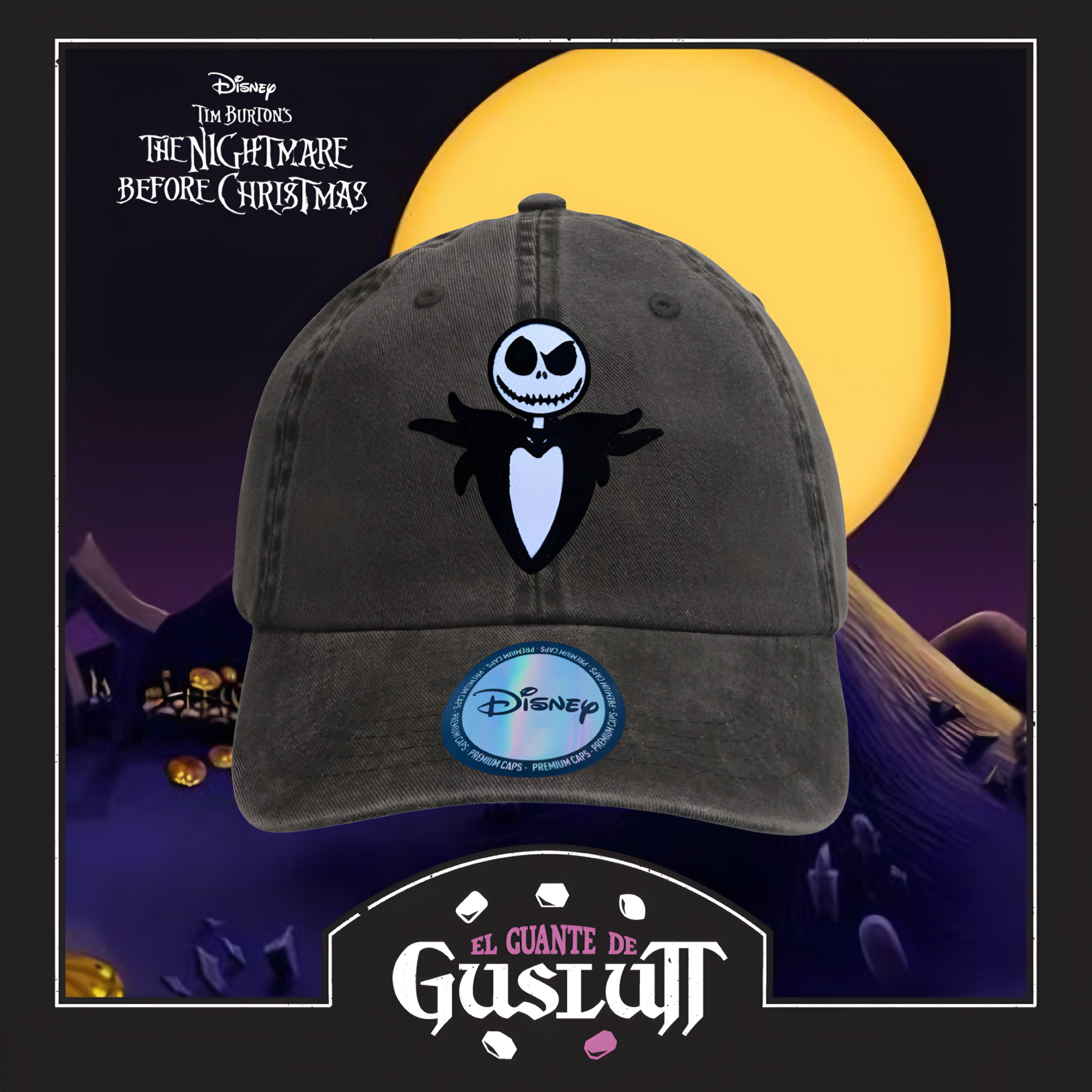 Gorra The Nightmare Before Christmas “Jack Skellington” Gris Vintage