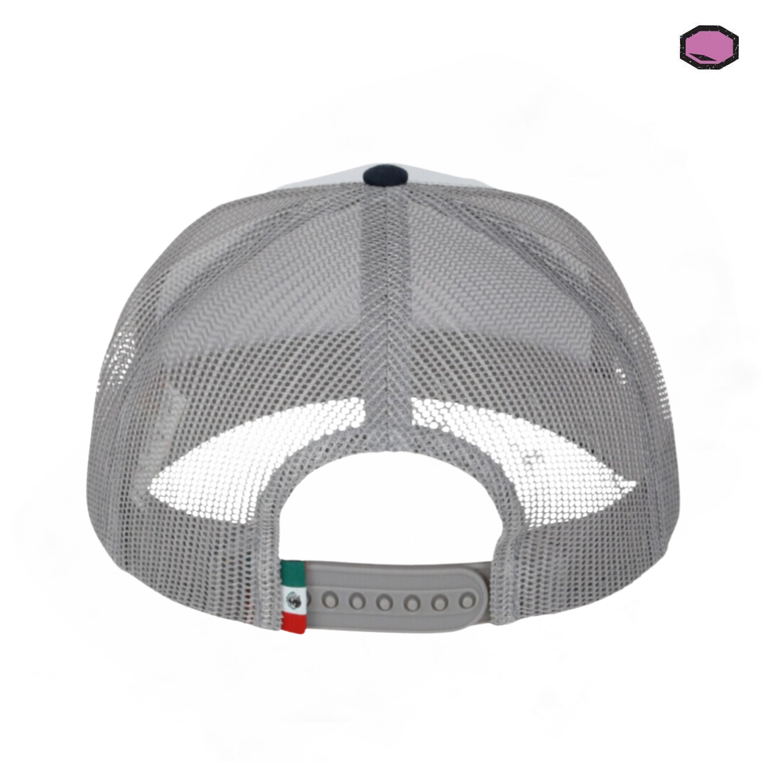 Gorra Jaws Logo Clásico Tricolor Tipo Trucker Premium