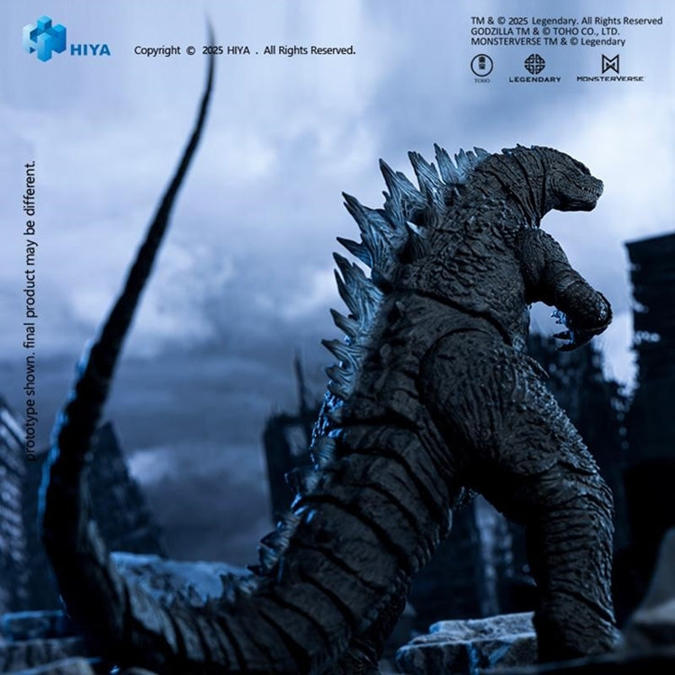Figura Hiya Toys Godzilla Heat Ray Godzilla Versión Traslúcida 2014 Escala 1/10