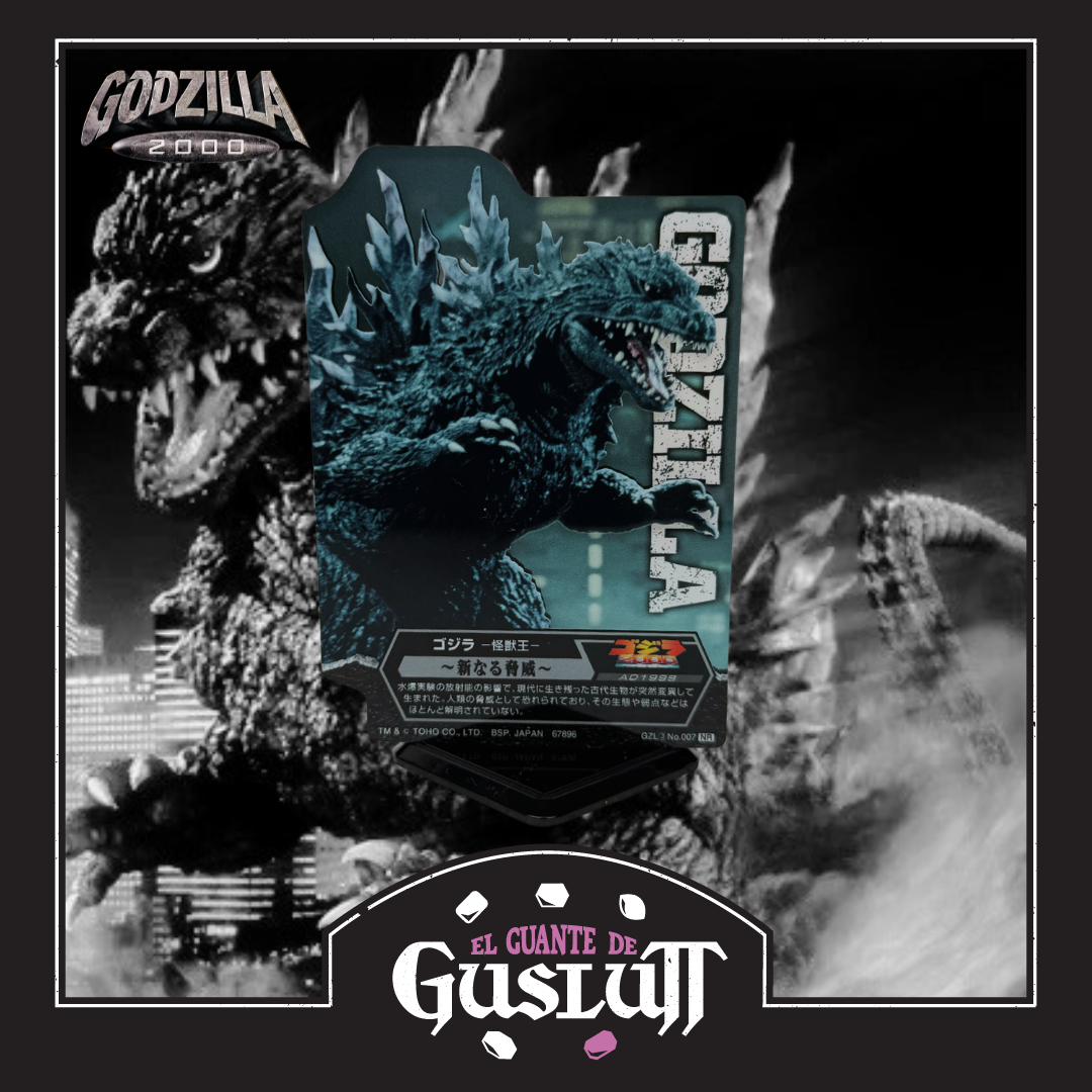 Tarjeta Acrílica con base Godzilla Millenium(1999) Versión Japonesa