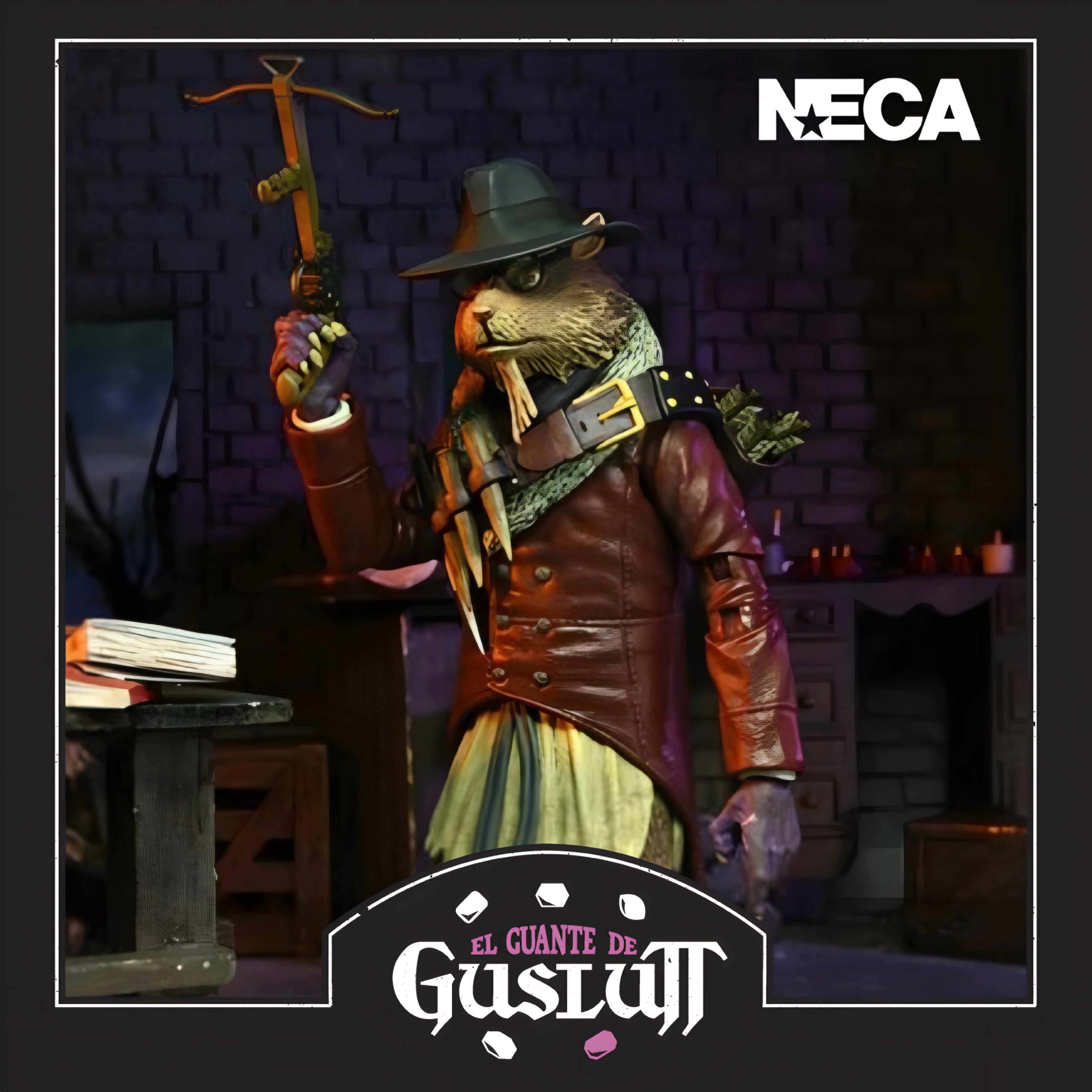 Figura NECA TMNT Splinter as Van Helsing Versión Ultimate