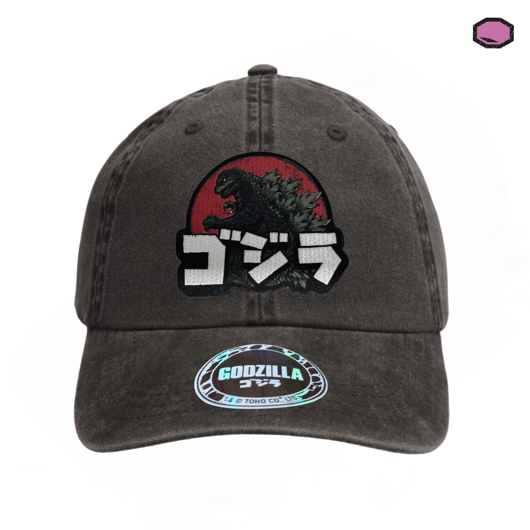 Gorra Godzilla: The King of the Monsters Gris Tipo Deslavada