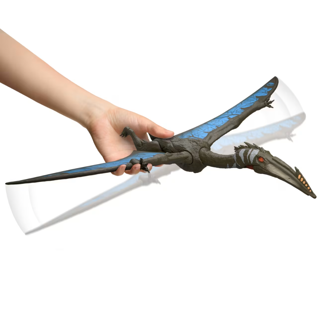 Figura Jurassic World Rebirth Quetzalcoatlus con Acción de Batalla y Sonido