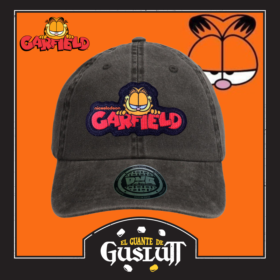 Gorra Garfield Logo Gris Vintage